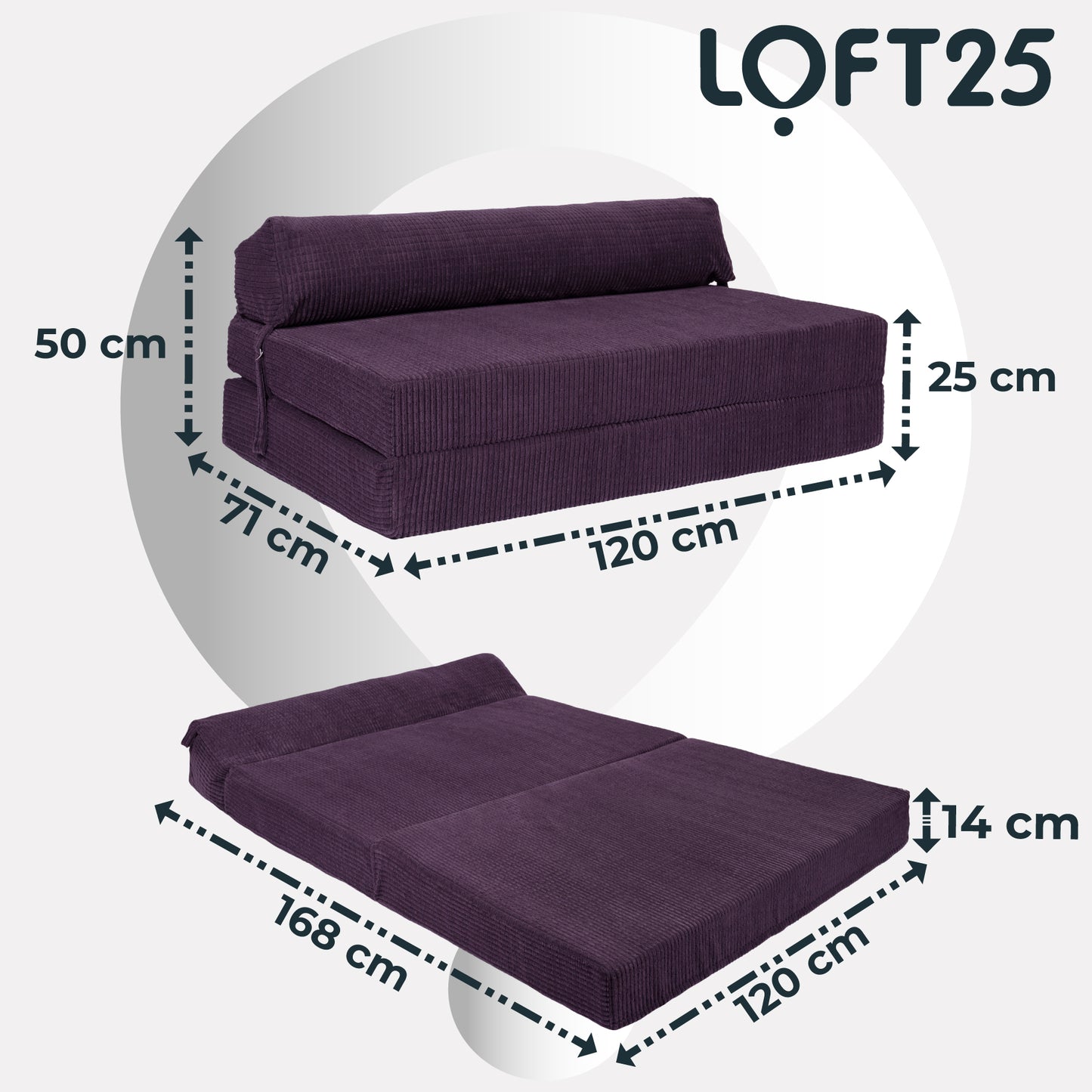 Loft 25 Fold Out Z Bed Mattress