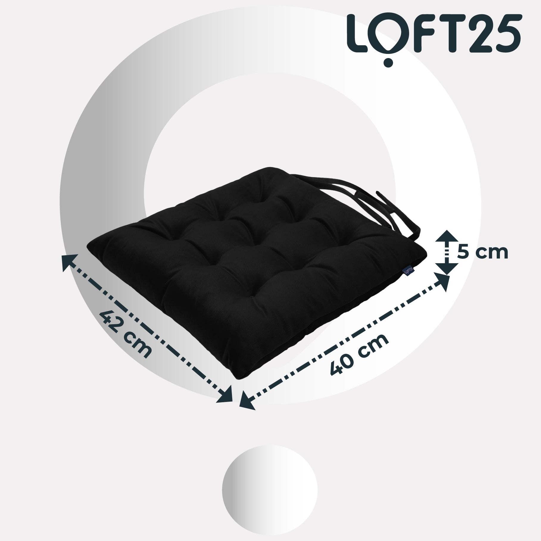 Loft 25 Chair Velvet Seat Pad