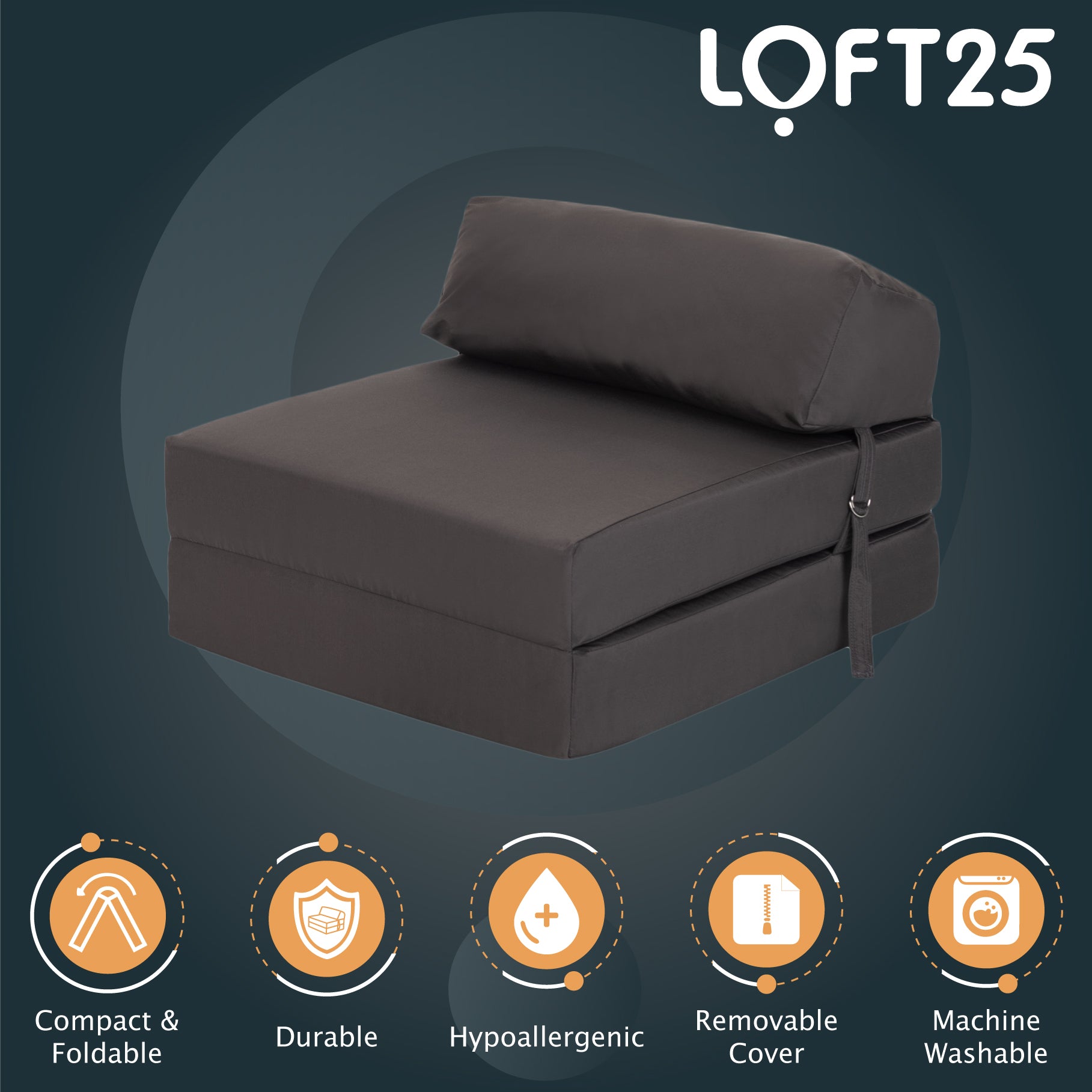 Loft 25 Comfortable Fold Out Z Bed Chair