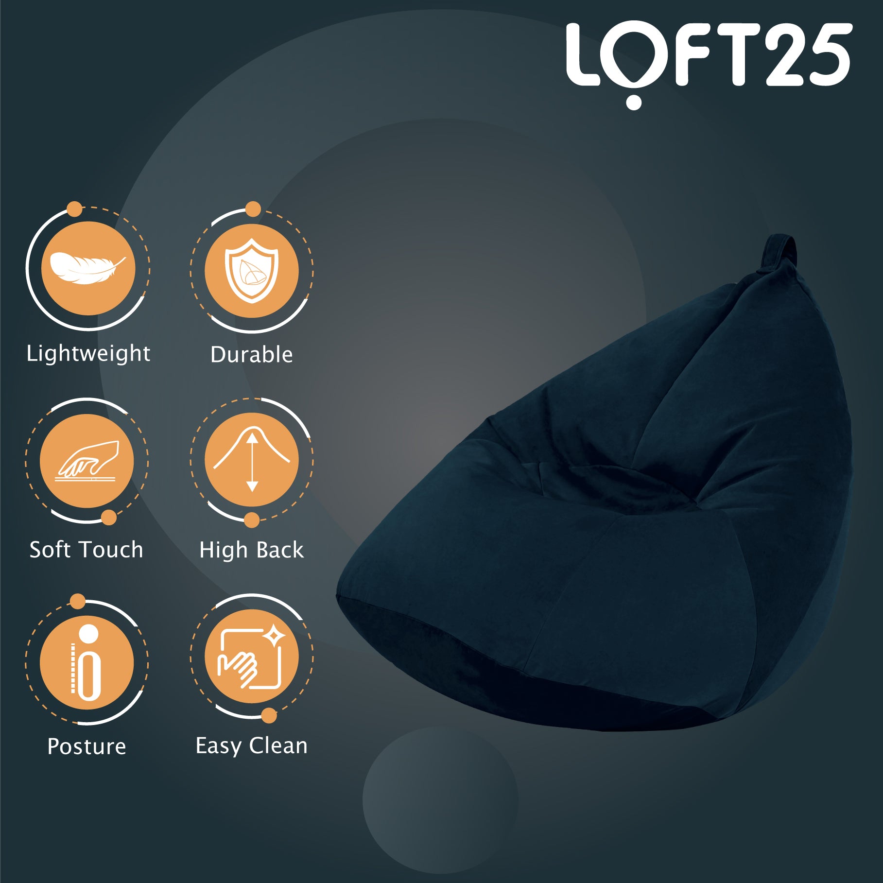 Loft 25 Bean Bag Recliner Chair