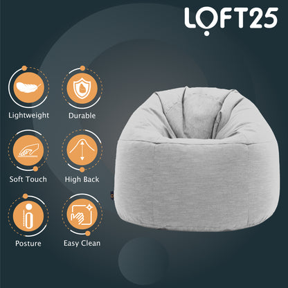 Loft 25 Round Bean Bag Chair Adult Gaming