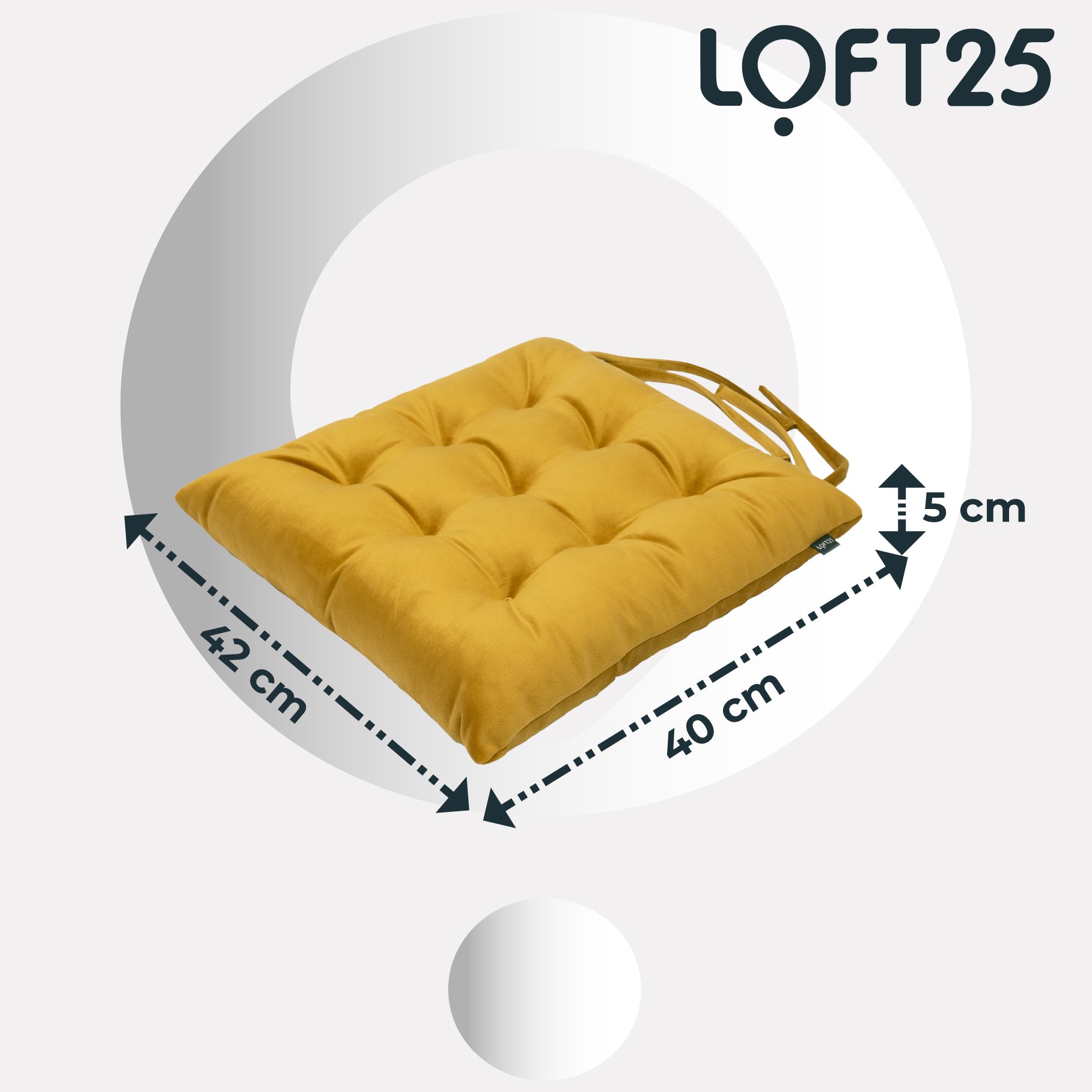 Loft 25 Chair Velvet Seat Pad